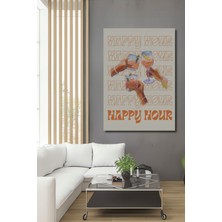 Teona Ahşap Dekoratif Ahşap Dikdörtgen Tablo Neşeli Anlar