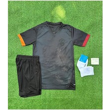 Candy Cup /g'.â.l.a.t.â.s.a.r.â.y 2024-25 Isimsiz Siyah Özel Çocuk Forması 4'lü Set