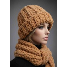 Mazsay El Örgüsü Pafy Atkı Bere Takımı