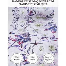 Fabricstown Renkli Baskılı Ranforce Kumaş – %100 Pamuk Nevresimlik Kumaş, 240 cm En