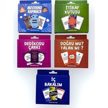 ÖZ OFİS Moodunu Bul 5'li Set Toplam 280 Kart Eğlence Yılbaşı Parti Dedektif Sevgili- Çift Kart Oyunları