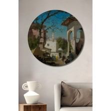 Teona Ahşap Dekoratif Ahşap Yuvarlak Tablo Osmanlı Pazarı