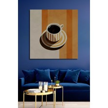 Teona Ahşap Dekoratif Ahşap Dikdörtgen Tablo Kahve Keyfi