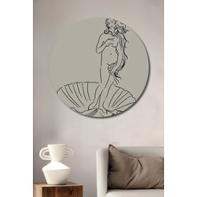 Teona Ahşap Dekoratif Ahşap Yuvarlak Tablo Matisse Venüs