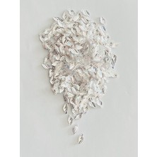 öztürk Yeni Yaprak Janjanlı Yazma, Abiye, Halhal, Kolye. Pleksi Pul. 20GR. Tahmini: 280-290 Ad. Beyaz.