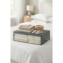 Rek Home Pencereli Baza Altı Yastık Yorgan Kazak Hurcu / 60X45X15