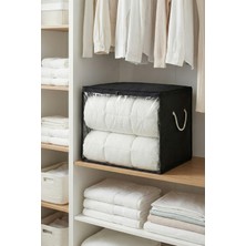 Rek Home Pencereli Büyük Boy Yastık Yorgan Kazak Hurcu / 60X40X40