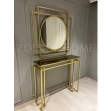 ZDESIGN HOME 100 cm Ayna, 90X30X100 cm Dresuar Gold Z-20