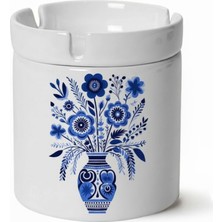 Sartre Art "blue Blanc Serisi"  Tasarımlı Kokusuz Söndür At Küllük Kül Tablası