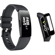 Tgzm Fitbit Inspire Hr 3D Kavisli Pc+Pmma Full Ekran KORUYUCU-(5775) - TG0012-2S6K59