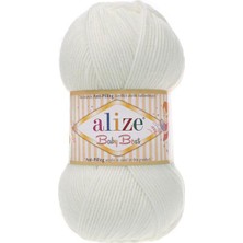 Alize Baby Best 5 Adet 450 Taş Beyazı Rengi