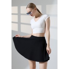 Lubiti Içten Taytlı Bürümcük Kloş Etek