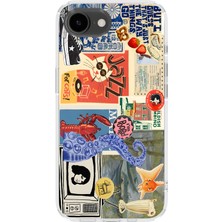 Manitoba Iphone 16E Uyumlu Baskılı Yumuşak Silikon Şeffaf Telefon Kılıfı