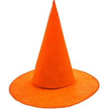 Turuncu Keçe Cadı Şapkası Modern Asır. (9380)