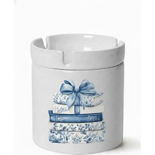 Sartre Art "blue Blanc Serisi" Canım Kitaplar  Tasarımlı Kokusuz Söndür At Küllük Kül Tablası