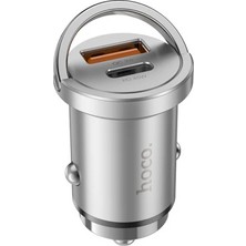 Sbusshop Hoco NZ10 Handy PD45W+QC3.0 Araç Şarj Başlığı ve Type-C To Type-C KABLO-(5775) - SB001M-49TCL