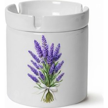 Sartre Art "blue Blanc Serisi"  Çiçeklerim Tasarımlı Kokusuz Söndür At Küllük Kül Tablası