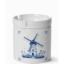 Sartre Art "blue Blanc Serisi" Yel Değirmeni  Tasarımlı Kokusuz Söndür At Küllük Kül Tablası