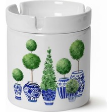 Sartre Art "blue Blanc Serisi" Saksılar  Tasarımlı Kokusuz Söndür At Küllük Kül Tablası