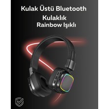 AK-SA-STR Rgb Işıklı Katlanabilir Bluetooth 5.3 Kulak Üstü Kulaklık