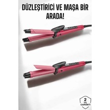 AK-SA-STR Saç Düzleştirici ve Maşa Ikili Saç Şekillendirici