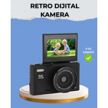 Zero Land Storozal Taşınabilir Dijital Kamera 5k 75MP Stabilizasyonlu 18X Zoom Otofokus