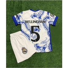 Candy Cup R.madridd 2024/25 Sezon Yılan Desenli Jude Bellingham Çocuk Forması 4'lü (Armalı Set)