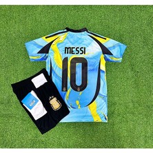 Candy Cup Arjantin 2024/25 Yeni Sezon Lionel Messi Özel Konsept Forması 4'lü Set (Blue-Yellow)