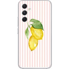 Manitoba Samsung Galaxy A35 Uyumlu Baskılı Yumuşak Silikon Şeffaf Telefon Kılıfı