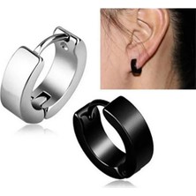 Jaida Moda Unisex Spor Paslanmaz Çelik Halka Küpe