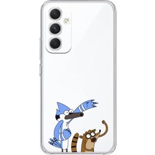 Manitoba Samsung Galaxy A35 Uyumlu Baskılı Yumuşak Silikon Şeffaf Telefon Kılıfı