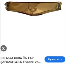 Topuz Motor Cg Far Kaşı Far Şapkası Düz Model Gold
