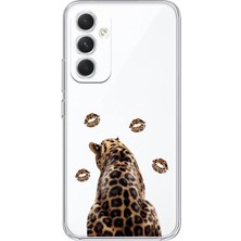 Manitoba Samsung Galaxy A55 Uyumlu Baskılı Yumuşak Silikon Şeffaf Telefon Kılıfı