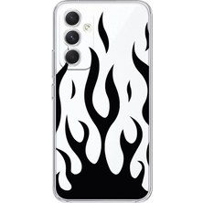 Manitoba Samsung Galaxy A35 Uyumlu Baskılı Yumuşak Silikon Şeffaf Telefon Kılıfı