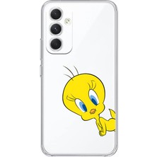 Manitoba Samsung Galaxy A55 Uyumlu Baskılı Yumuşak Silikon Şeffaf Telefon Kılıfı
