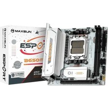 Maxsun Ms-Esport B650ITX Wıfı Ice Ddr5 Hdmı-Dp Pcıe 5.0 Am5 Mıtx