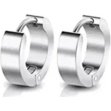 Jaida Moda Unisex Spor Paslanmaz Çelik Halka Küpe