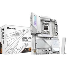 Gigabyte Gıgabyte X870E X870E Aorus Pro Ice Wıfı7 Ddr5 Hdmı-Dp Typec Pcıe 5.0 Am5 Atx Beyaz
