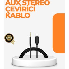 Zero Land Storozal Lightning Girişli Cihazlar Için 3.5mm Aux Ses Kablo Dönüştürücü 1m