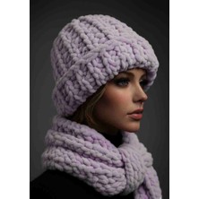 Mazsay El Örgüsü Pafy Atkı Bere Takımı