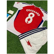 Candy Cup A.r.s.e.n.a.l 2024-25 Yeni Sezon Iç Saha Martin Ødegaard Çocuk Forması 4'lü Set