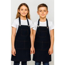 Çocuk Atölye  Seramik Aşçı Master Chef Çiçekçi Pastacı Kot Denim Önlük