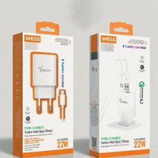 Wess Turbo Hızlı Şarj 4.2A 22W Type-C