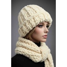 Mazsay El Örgüsü Pafy Atkı Bere Takımı