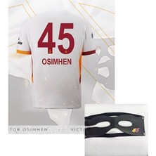 Candy Cup G.â.l.at.â.s.a.r.â.y Victor Osimhen Deplasman Beyaz Yetişkin Forması Maske