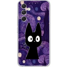 Manitoba Samsung Galaxy M14 Uyumlu Baskılı Yumuşak Silikon Şeffaf Telefon Kılıfı