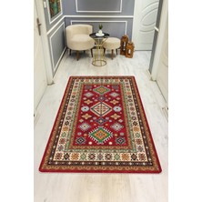 Dolce Mariee Etnik Desen Dijital Baskı Kaymaz Taban Halı H0015