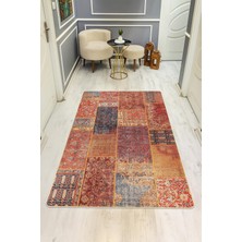 Dolce Mariee Etnik Desen Dijital Baskı Kaymaz Taban Halı H0028