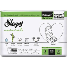 Sleepy Natural 3 Beden Bebek Bezi 4-9 kg 30 Adet (2 Adet)