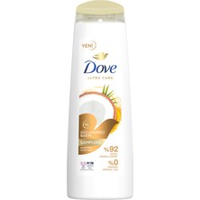 Dove Ultra Care Saç Bakım Şampuanı Güçlendirici Bakım Hindistan Cevizi Yağı 400 ml 2 Adet